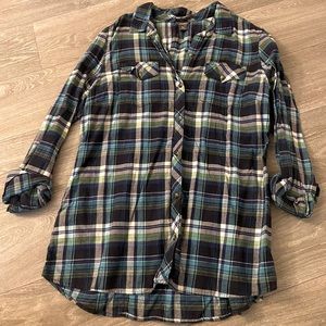 Eddie Bauer XL Blue Flannel Button up